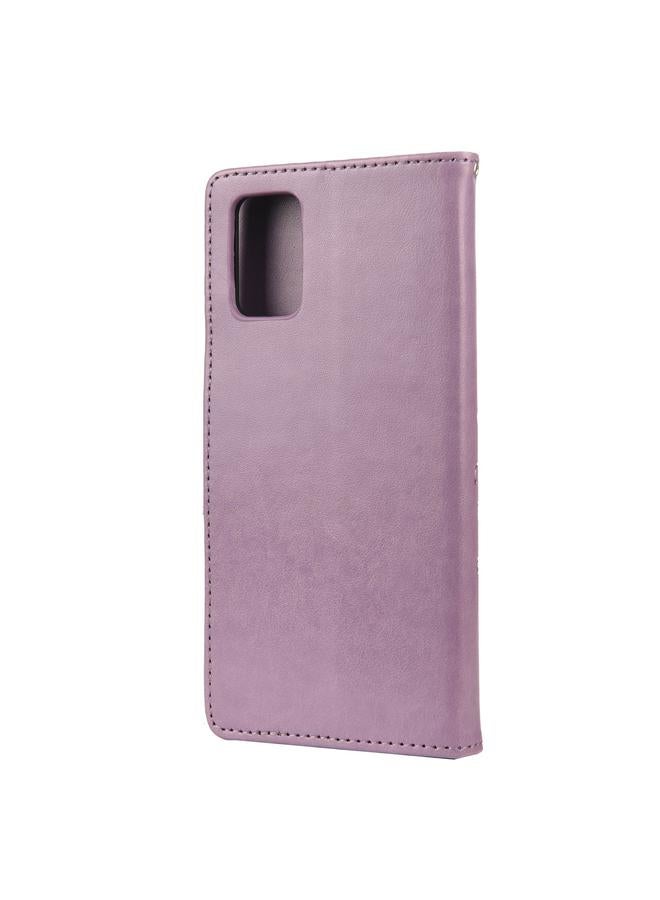 erorex Case For Samsung Galaxy A03s 164mm Butterfly Flower Pattern Horizontal Flip Leather Case with Holder & Card Slots & Wallet - Image 3