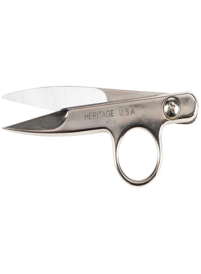Klein Tools GHTC5 Scissors, Made in USA, Threadclip with Spring Action to Open Automatically, 4-1/2-Inch - Image 5