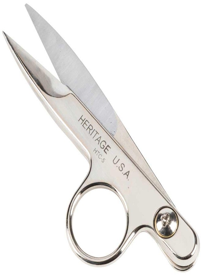 Klein Tools GHTC5 Scissors, Made in USA, Threadclip with Spring Action to Open Automatically, 4-1/2-Inch - Image 3