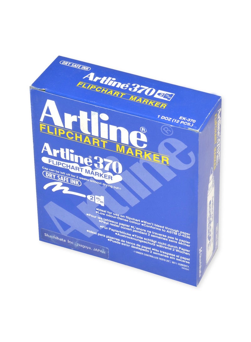 Artline Artline Flip Chart Marker Fine, Pack of 12, 2.0mm, Green - ARMK370GR - Image 3