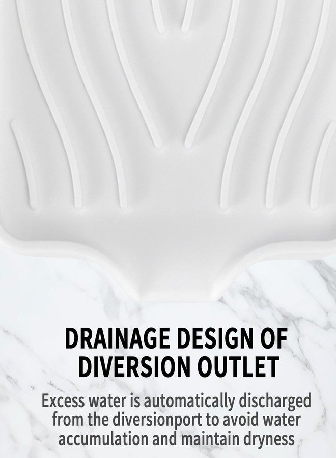 MCSDFN 2 Pack Silicone Soap Dish with Drain, Self Draining Bar Soap Holder for Shower, Silicone Dish Soap Tray, Bathroom and Kitchen Sink Organizer, White - Image 5
