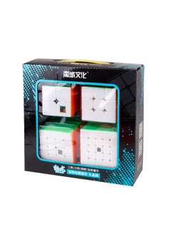 Magic Domain Rubik's Cube Classroom Charm Dragon 2345 Order Special-shaped Macaron Rubik's Cube Combination Gift Box Educational Toy Set