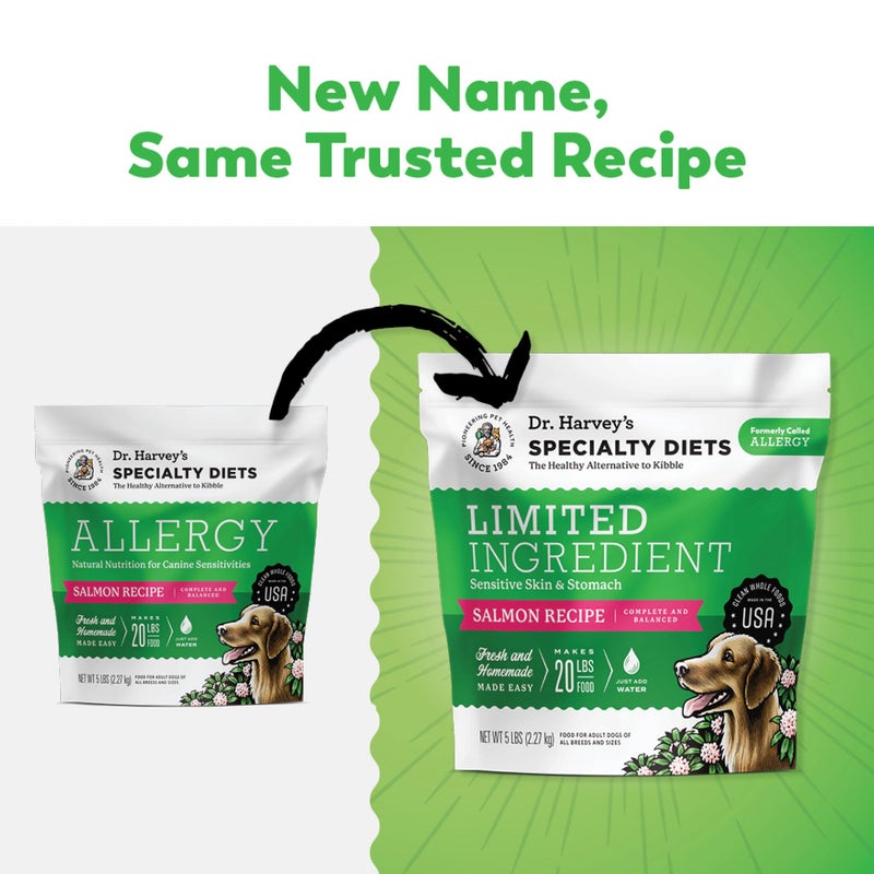 Dr. Harvey's Specialty Diet Limited Ingredient - Human Grade Dog Food for Dogs with Sensitivities - Salmon Recipe (5 Pounds) - Image 2