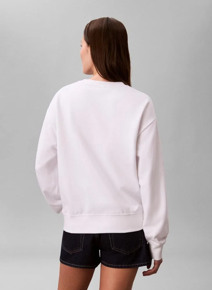 Calvin Klein Jeans Logo Graphic Crew Neck Sweatshirt