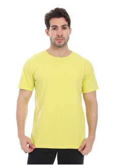 Andora Essential Plain Short Sleeves T-Shirt_ Yellow  - Image 1
