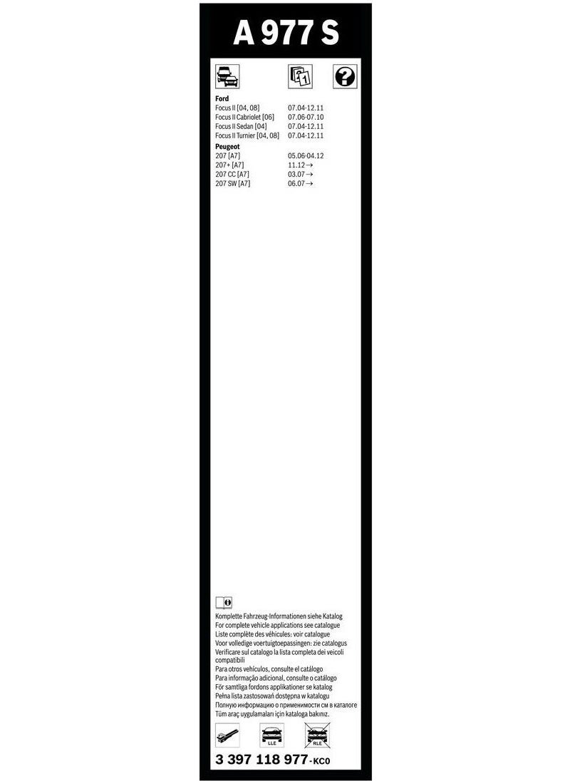 BOSCH Aerotwin Wiper Set - [650/425 Mm] Ford Focus 2 (2006 - 2011) [04.08] - A 977 S  - Image 4