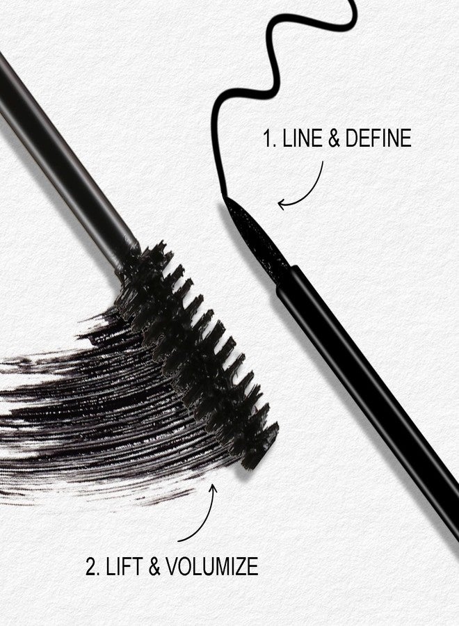 Boobeen 4-in-1 Mascara Eyeliner Set, Volume Length Mascara & Waterproof Eyeliner, with Eyebrow Styling Soap and Spiral Brush, Long Lasting and Smudge-Proof - Image 4