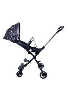 Reversible Baby Stroller 3 In 1 Stroller, Multi Level Adjustment, Easy Fold, Three Point Safety Belt, UV Protection From Sun, Seat Conversion, Easy To Carry - Colorful Neon