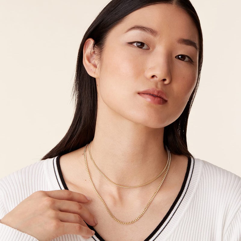 PAVOI 14K Gold Plated Dainty Layering Necklaces for Women | Snake Chain, Curb Link, Paperclip Layered Chains | Trendy Layering Necklace - Image 2