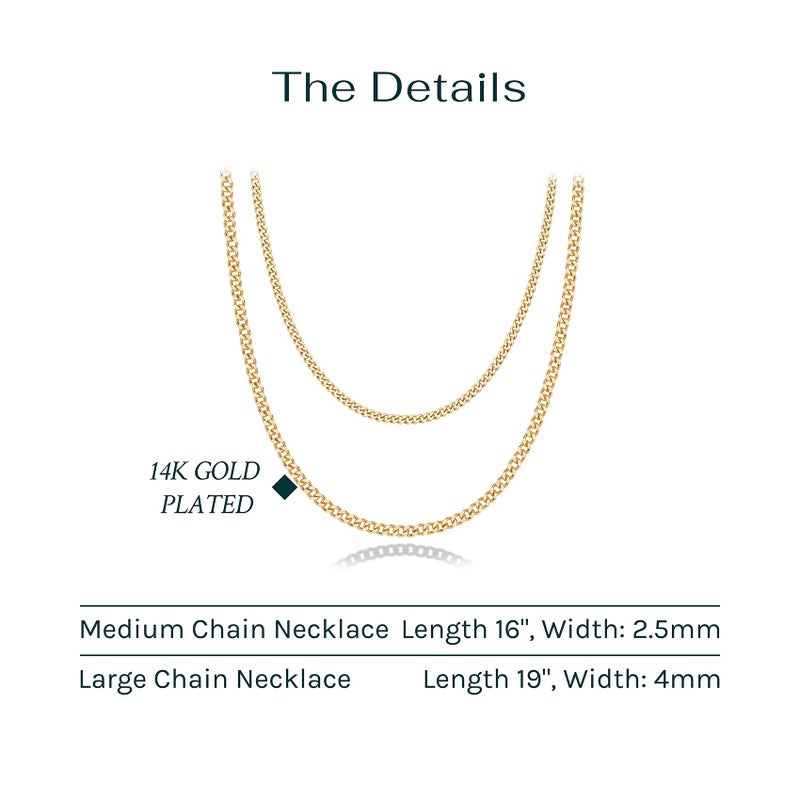 PAVOI 14K Gold Plated Dainty Layering Necklaces for Women | Snake Chain, Curb Link, Paperclip Layered Chains | Trendy Layering Necklace - Image 3
