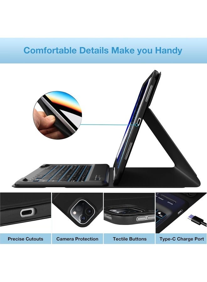 ELTRAZONE Slim Folio Smart Case with Detachable Bluetooth Keyboard for iPad Air & Pro - Image 5