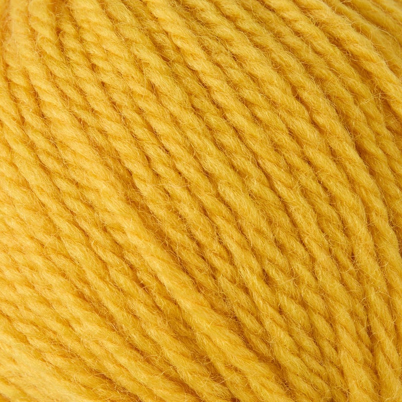 Gisimo 100% Merino Wool Yarn, 3-Ply Luxurious and Soft Yarn for Hand Knitting & Crocheting (Gold,1Ball) - Image 2