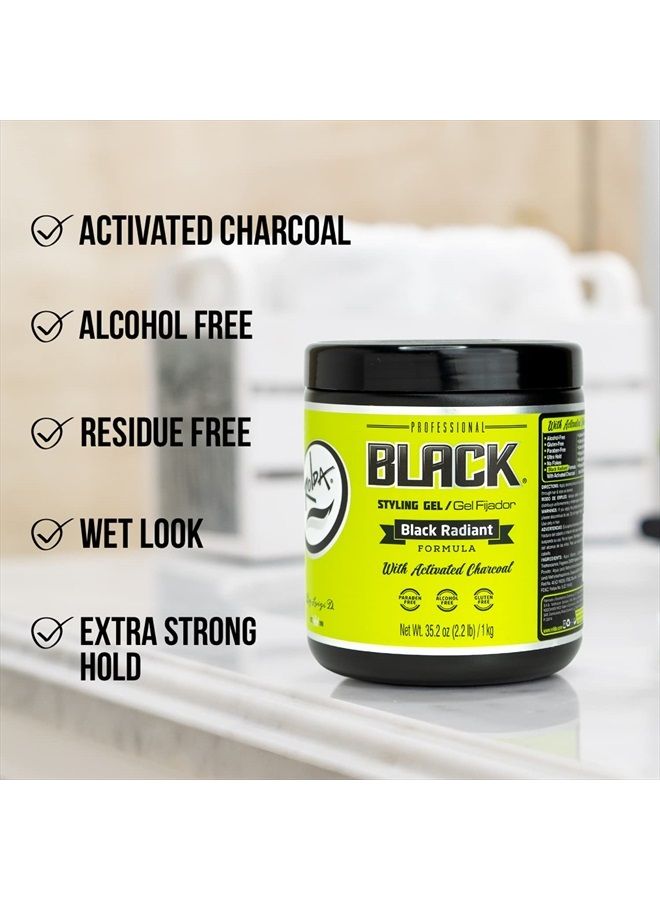 Rolda جل تصفيف الشعر الأسود قوة تثبيت إضافية 35.2 أونصة - Image 3