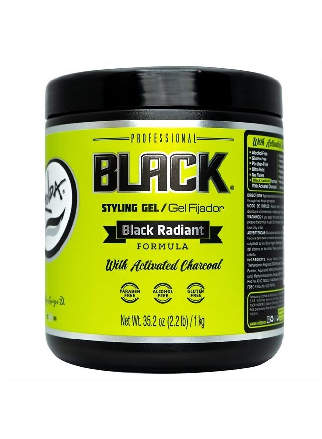 Rolda جل تصفيف الشعر الأسود قوة تثبيت إضافية 35.2 أونصة - Image 1