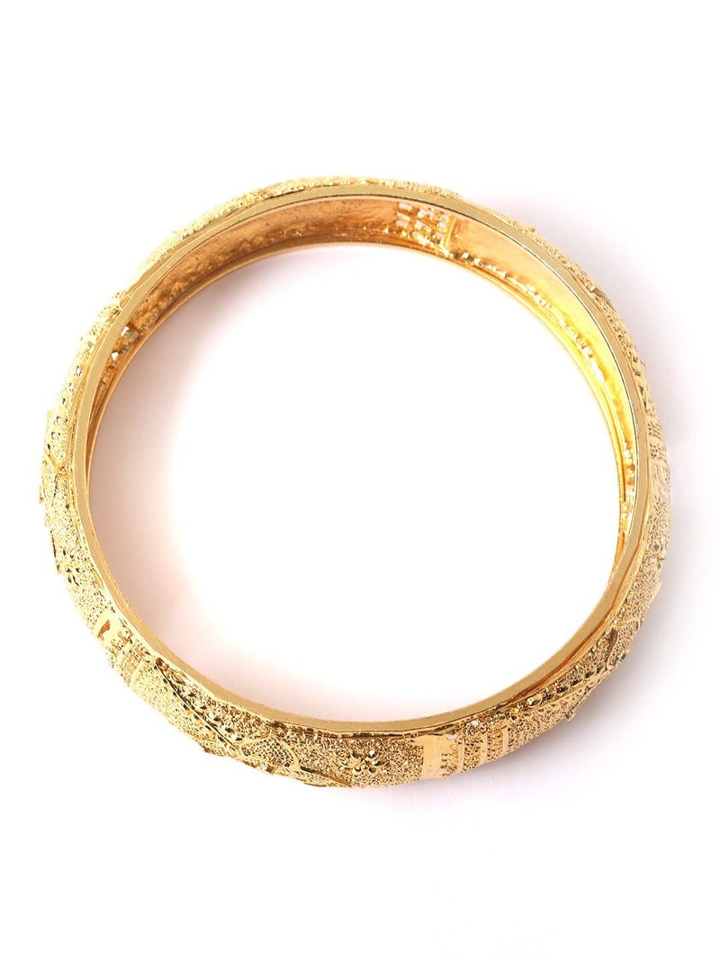 YouBella Jewellery Bangles for Women Stylish Traditional One Gram Gold Plated Bangles for Women and Girls (2.8) - Image 4