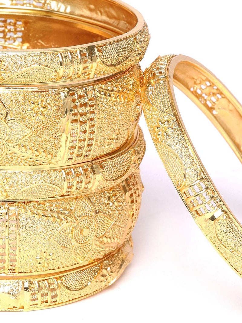 YouBella Jewellery Bangles for Women Stylish Traditional One Gram Gold Plated Bangles for Women and Girls (2.8) - Image 2