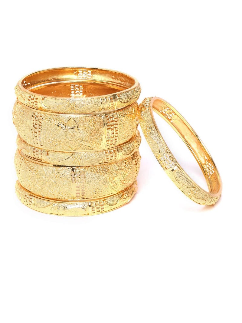 YouBella Jewellery Bangles for Women Stylish Traditional One Gram Gold Plated Bangles for Women and Girls (2.8) - Image 3