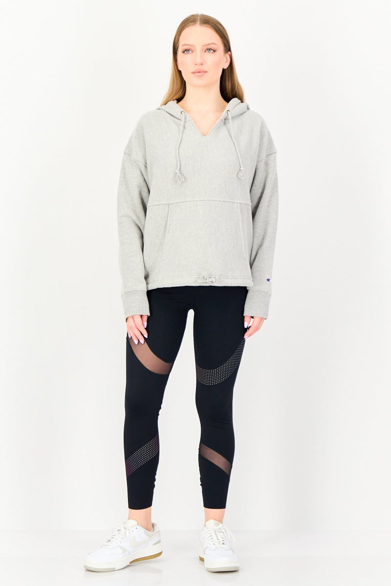 Champion Women Sportswear Fit Long Sleeve Outdoor Hoodie, Grey - Image 2