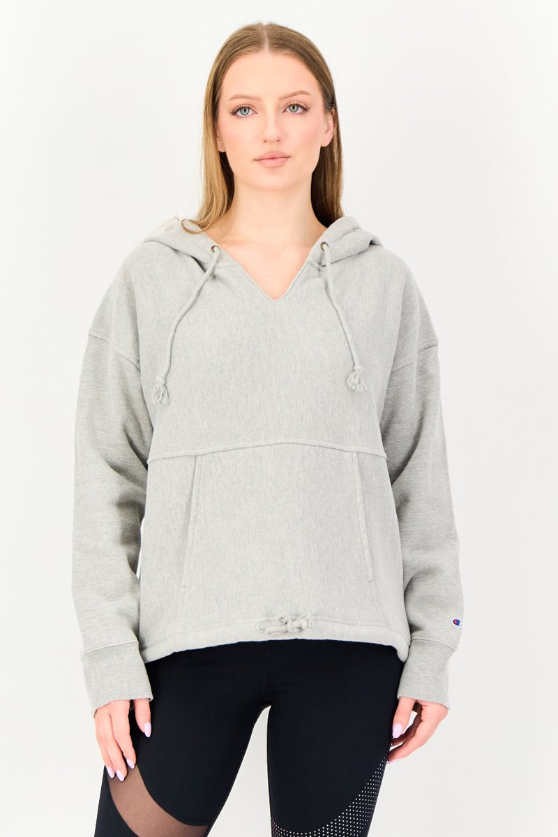 Champion Women Sportswear Fit Long Sleeve Outdoor Hoodie, Grey - Image 1