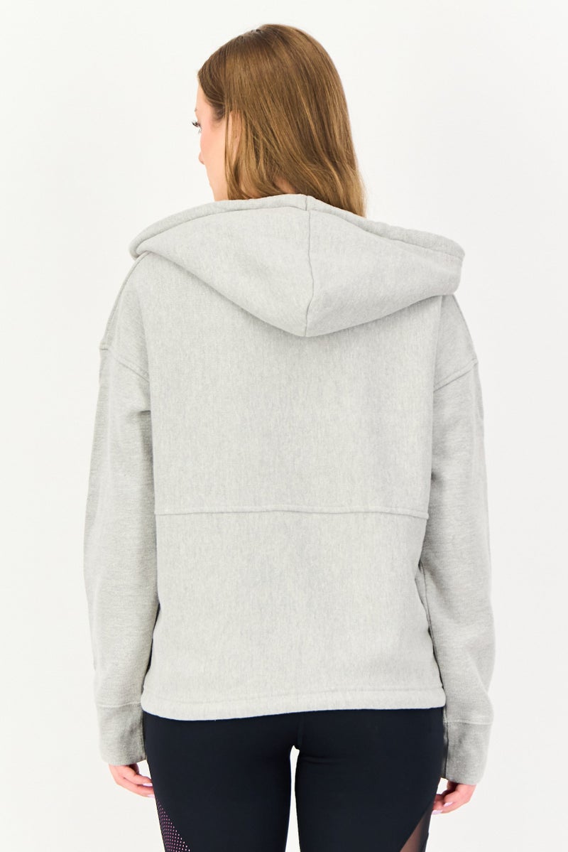 Champion Women Sportswear Fit Long Sleeve Outdoor Hoodie, Grey - Image 4