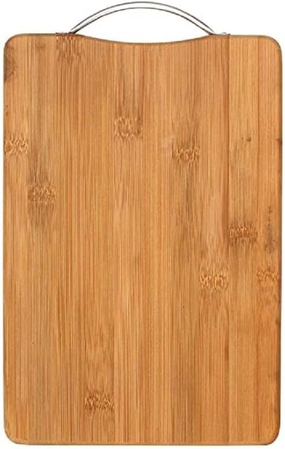 DNY Cutting Board with Stainless Steel Handle, Non-Slip Kitchen Chopping Board - Chopping Cutting Board for Kitchen Vegetables, Fruits & Cheese, BPA Free - Image 2