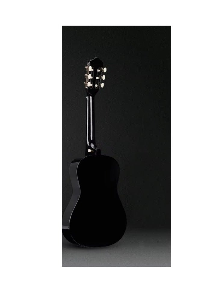 Megarya MegArya 34 Inch Classical Acoustic Guitar 6-String Basswood Body with Nylon Strings, 18 Frets, Half-Closed Tuning Pegs & ABS Nut Ideal Beginner Guitar for Kids, Students & Practice Sleek Black Finish  - Image 4