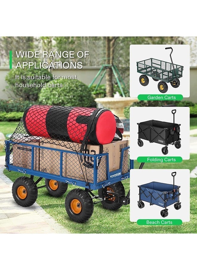 Hihonor Cargo Net for Utility Folding Wagon, Garden Cart, Folding Trolley Cart, Beach Cart, Made of Heavy Duty Nylon Net with Storage Bag/36"X30"  - Image 3