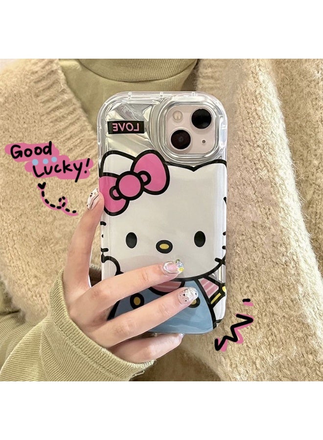 NIBEMINENT Cartoon Creativity Protective TPU Case Cover For iPhone 14 Pro, KT Cat - Image 1