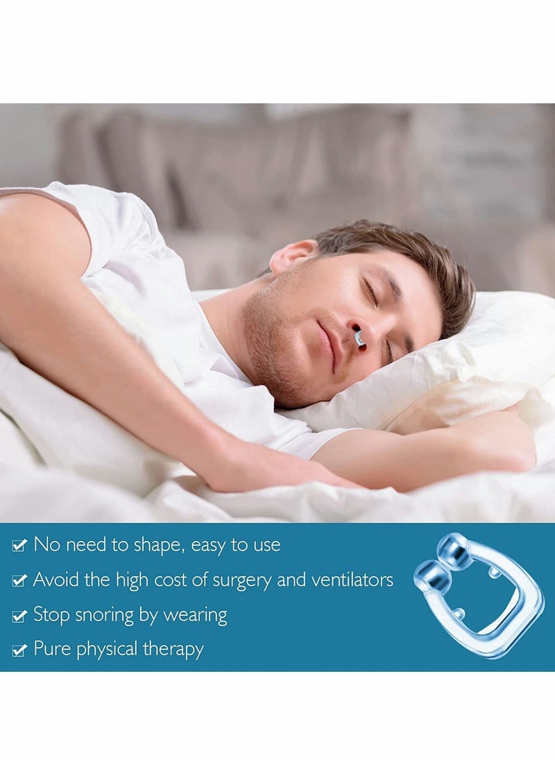 KASTWAVE Snore Stopper Clipple Anti Snoring Device Silicone Nose Clip Magnetic Nasal Dilator Provide The Effective Solution to Stop 4PCS  - Image 4