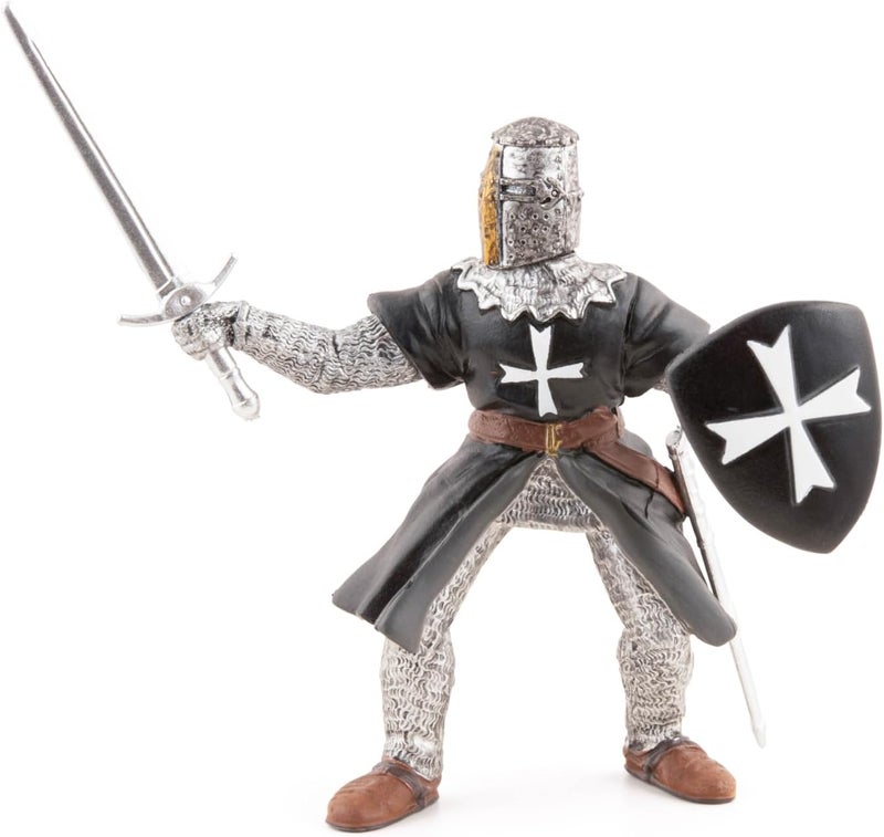 Papo Hospitaller Knight with Sword Figurine 3 Years Old Fantasy Medieval Collection Hand Painted Realistic Details Durable and Educational 950 cm x 450 cm x 1100 cm Gift Idea - Image 2
