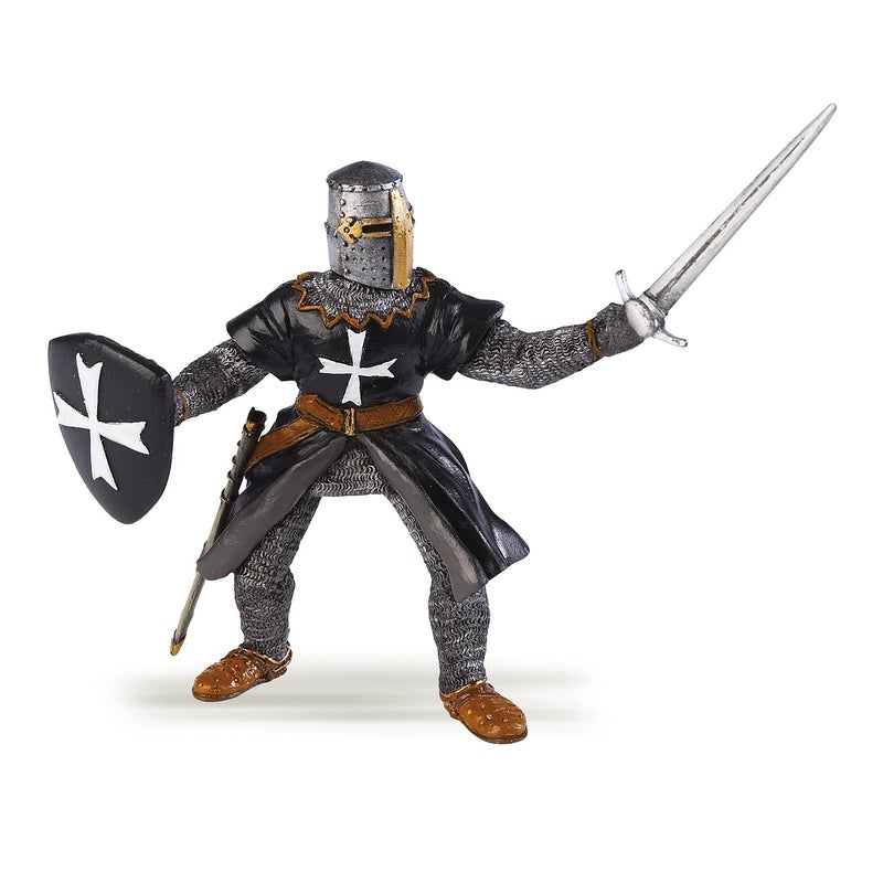 Papo Hospitaller Knight with Sword Figurine 3 Years Old Fantasy Medieval Collection Hand Painted Realistic Details Durable and Educational 950 cm x 450 cm x 1100 cm Gift Idea - Image 1