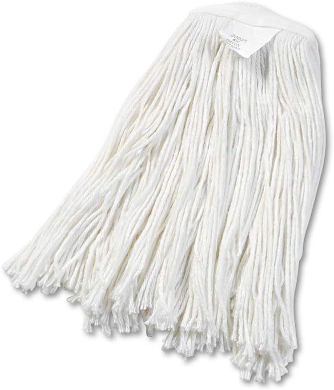 Boardwalk BWK2020REA 20 CutEnd Rayon Wet Mop Head  White - Image 1