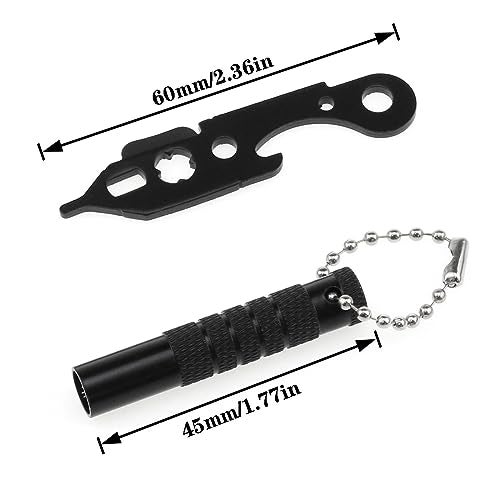 AYLIFU 1 set Dart Wrench Tool Dart Head Handling tool Rods and Specific Dart Heads For handling damaged dart rods and tips, black - Image 2