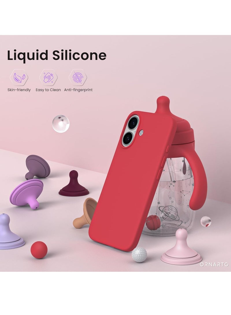 MIGOFAST Designed for iPhone 16 Case Silicone Ultra Slim Shockproof Phone Case with Soft Anti-Scratch Microfiber Lining Enhanced Camera Protection Phone Case for iPhone 16 6.1" - Image 2