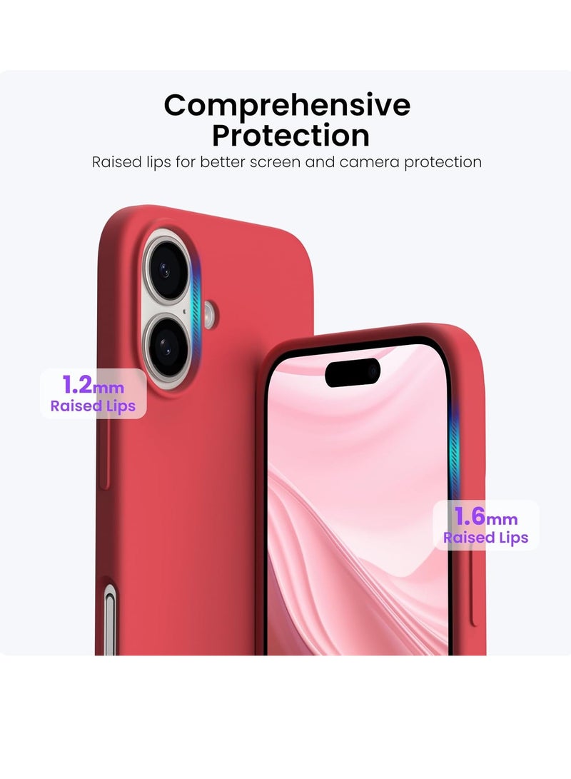 MIGOFAST Designed for iPhone 16 Case Silicone Ultra Slim Shockproof Phone Case with Soft Anti-Scratch Microfiber Lining Enhanced Camera Protection Phone Case for iPhone 16 6.1" - Image 3