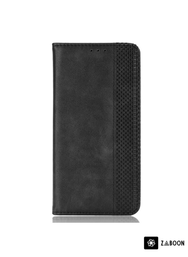 Green Tiger For HTC U23 / U23 Pro Magnetic Buckle Retro Texture Leather Phone Case(Black) - Image 2