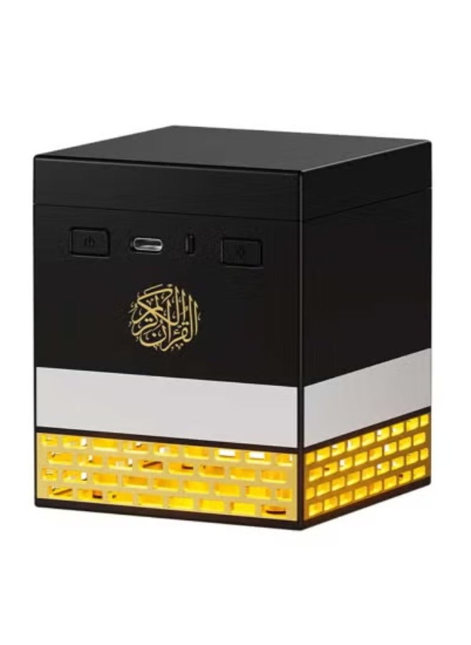 JAJEEK SQ-708 Quran Speaker with App & Remote Control – Bluetooth Quran Speaker with Multi-Color LED Lights, 8GB Storage, 16 Reciters & 18 Languages, Word-by-Word Recitation, Kaaba Design – Islamic Gift, Night Light, and Spiritual Audio Device for Home or Mosque  - Image 3