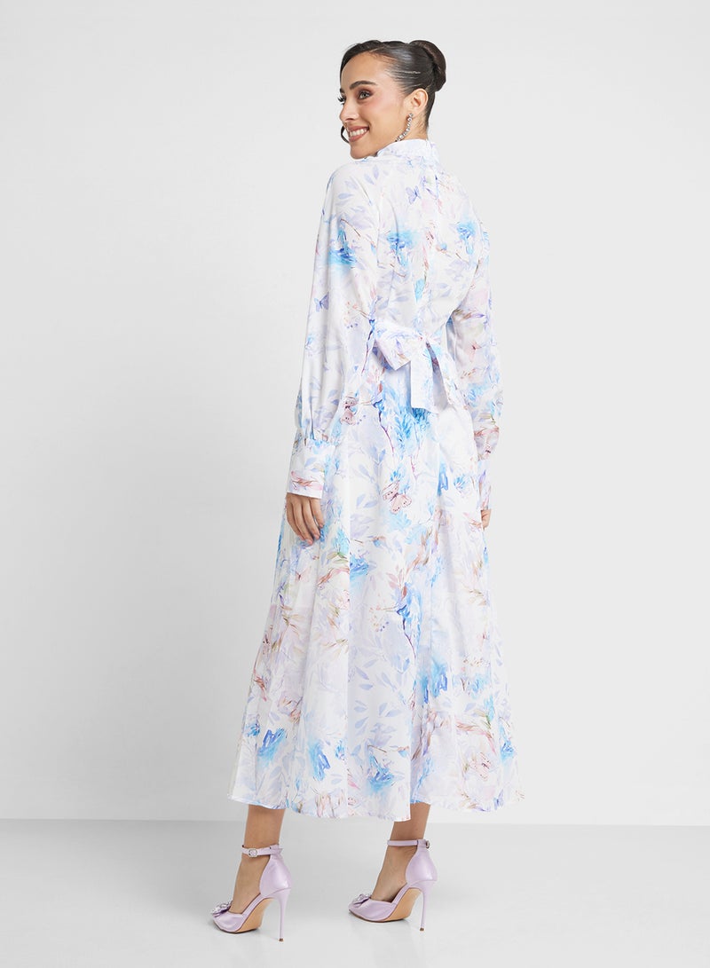 Khizana Floral Long-Sleeve Dress - Image 2