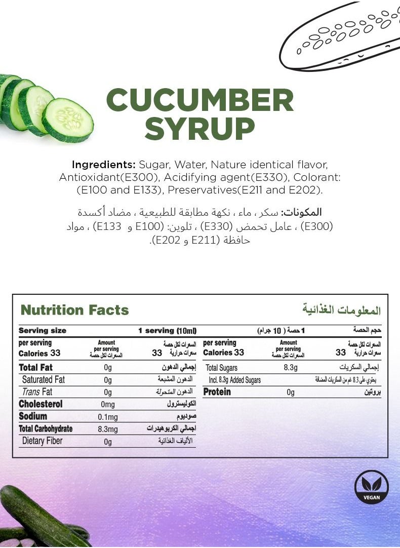 Cucumber Fruit Syrup 1 Liter - pzsku/ZD3B01AE55EE0F0A1CB44Z/45/_/1675846843/77e13a19-3fff-45e5-8219-4e31e102e5e4