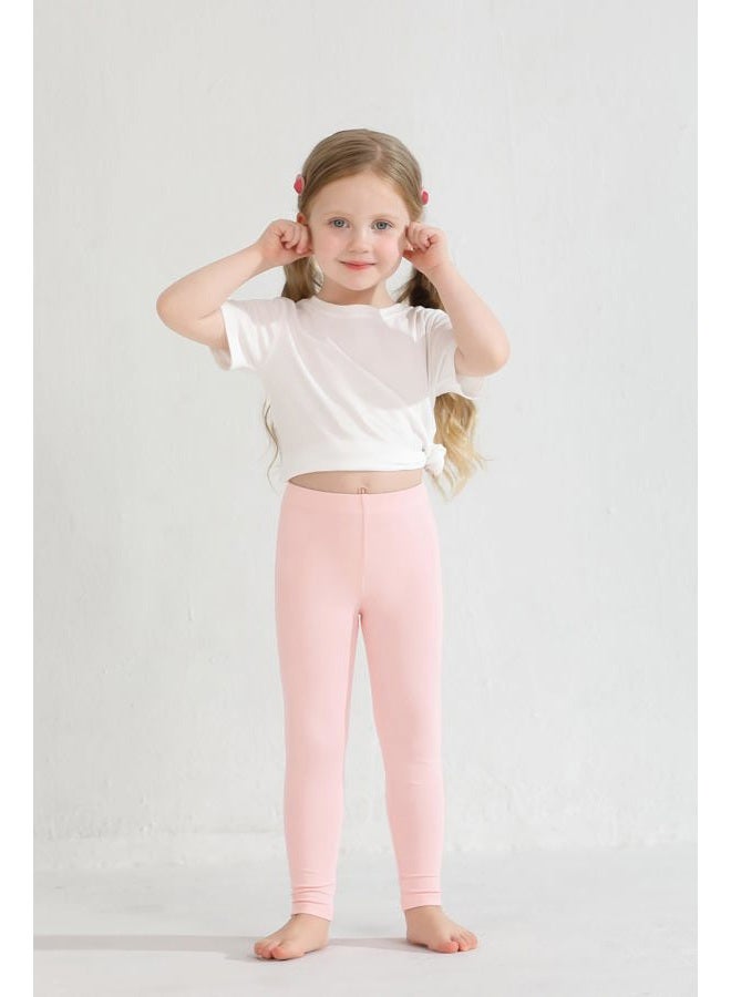 Resinta Toddler and Baby Girls Leggings Pants Full Length Cotton Basic Leggings Multipack Stretchy Soft Tights Pants, Black,shell, 3 Years - Image 3