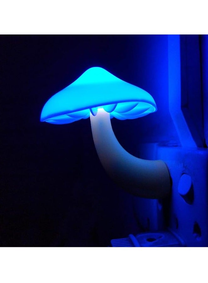 Mushroom Night Light, Lightweight Plug In LED Night Light, Energy Saving Wall Lamp, Portable Socket Lamp For For Bedroom, Bathroom, Toilet, Hallway, Kitchen, (1pc, Green Light)  - Image 2