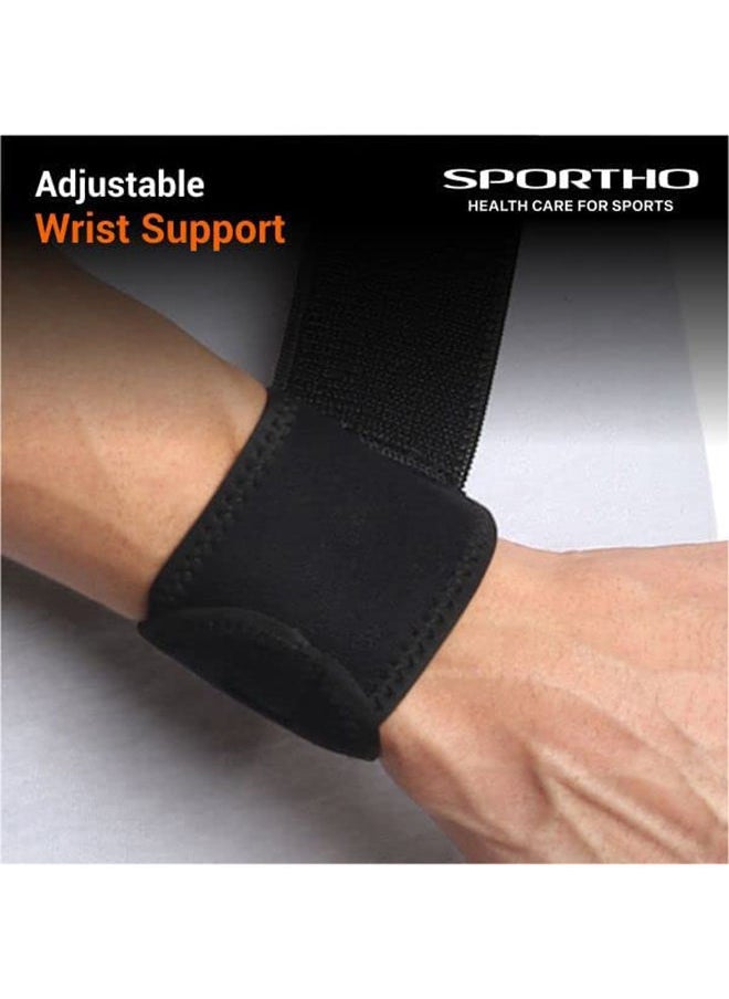 Nivia - Orthopedic Wrist Support | Free Size - Adjustable with Velcro | Material - Neoprene / Polyester | Pain Relief, Gym, Sports, Exercise, Workout, Cycling - Image 1