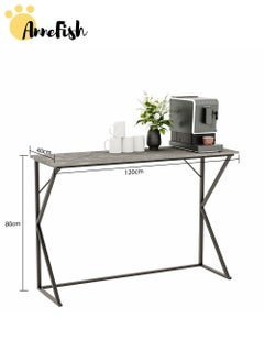 AnneFish 120*40*80cm Console Table Office Table Rustic Entryway Table and Display Table for Couch Hallway Entrance Living Room  - Image 2
