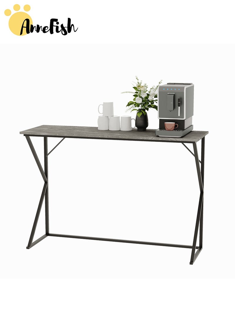AnneFish - 120*40*80cm Console Table Office Table Rustic Entryway Table and Display Table for Couch Hallway Entrance Living Room - Image 1