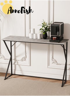 AnneFish 120*40*80cm Console Table Office Table Rustic Entryway Table and Display Table for Couch Hallway Entrance Living Room  - Image 5