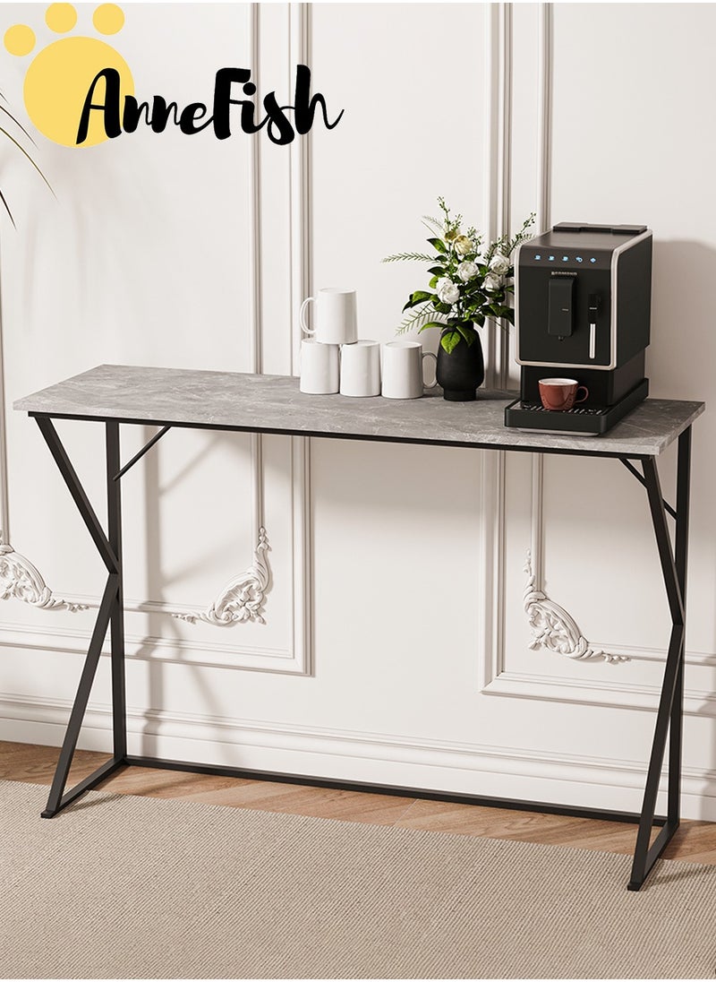 AnneFish - 120*40*80cm Console Table Office Table Rustic Entryway Table and Display Table for Couch Hallway Entrance Living Room - Image 1