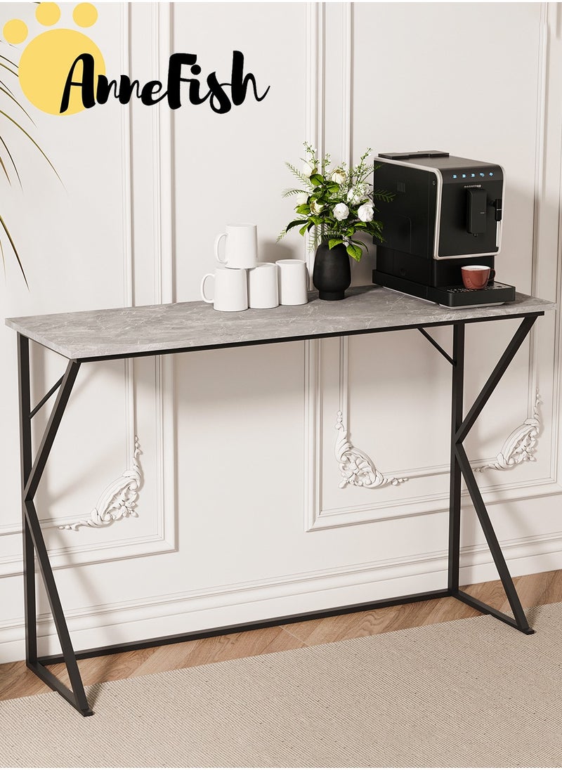 AnneFish - 120*40*80cm Console Table Office Table Rustic Entryway Table and Display Table for Couch Hallway Entrance Living Room - Image 1