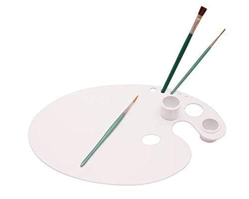 Premium Color Mixing Palette for Painting ý Mixing Plate with Two Convenient Dippers for Artists and Professionals 