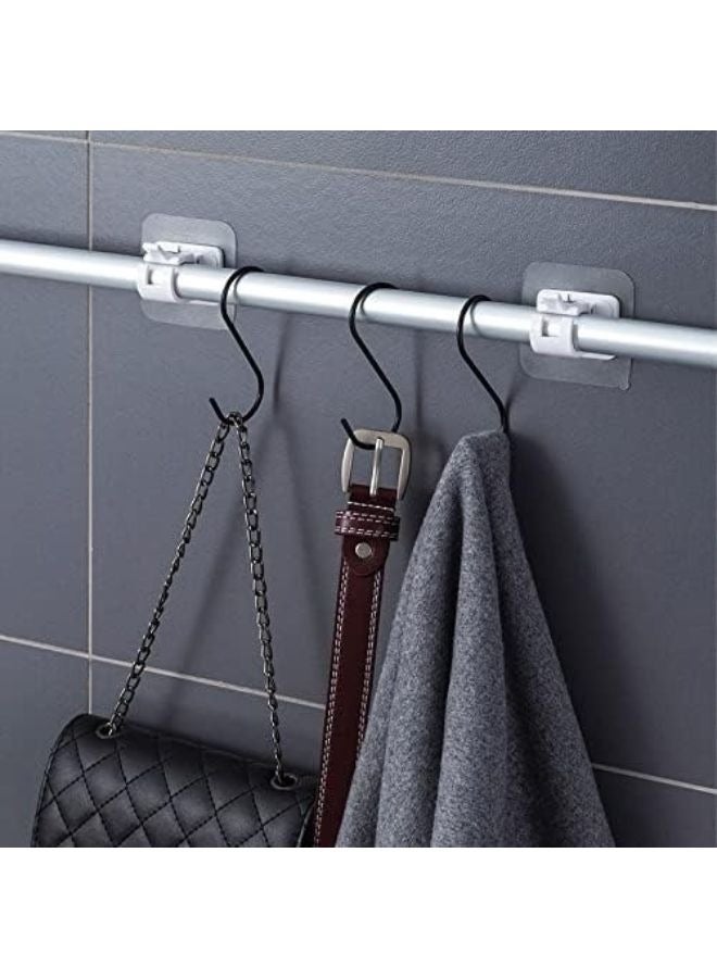 6 Pack Self Adhesive Curtain Holder, No Hole Curtain Hook Holder, Easy Stick Plastic Curtain Hooks for Kitchen, Bathroom, Hotel  - Image 2