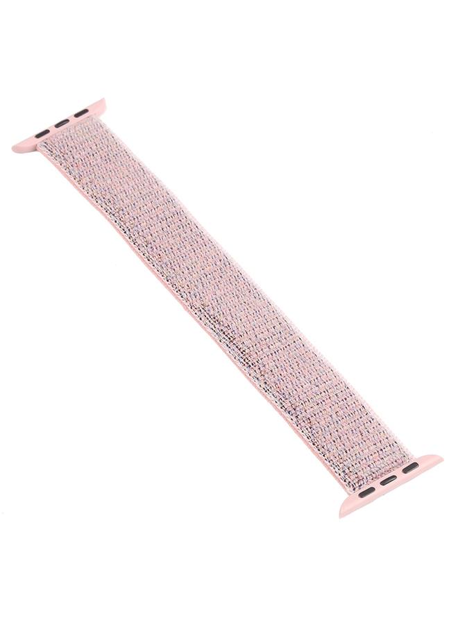 سوار ساعة نايلون أحادي اللفة، المقاس: L 155 مم لساعة Apple Watch Series 9u00268u00267 41 مم / SE 3u0026SE 2u00266u0026SEu00265u00264 40 مم / 3u00262u00261 38 مم - Image 5